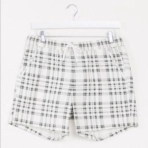 ASOS Skinny Shorter Length Shorts in Check